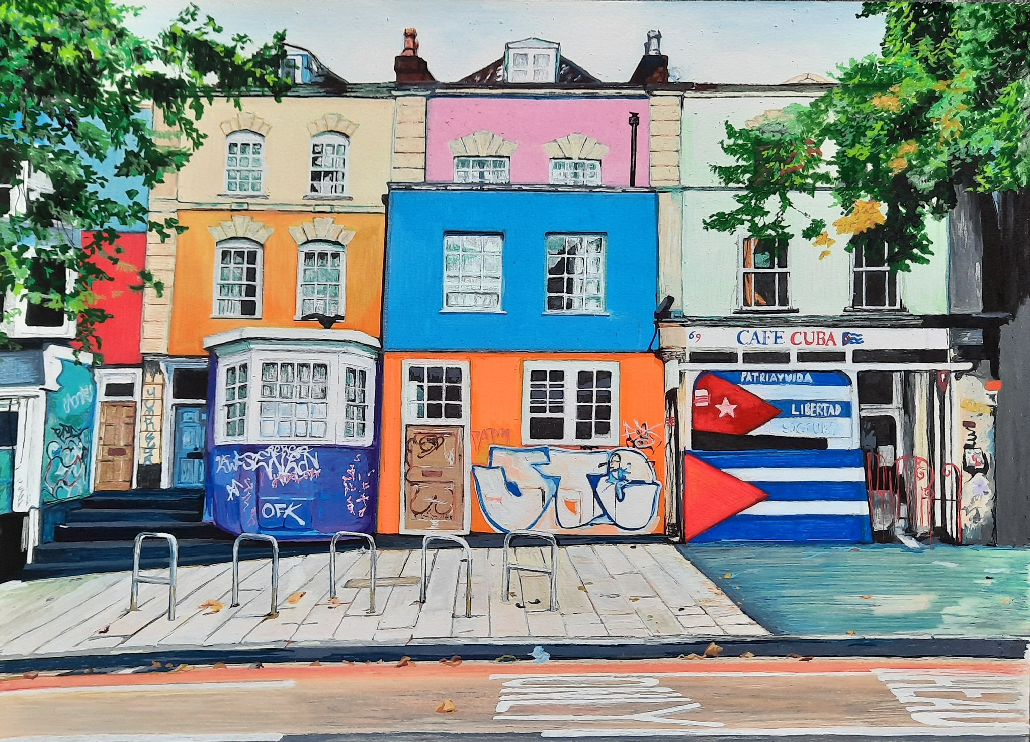 Pip Kitson – Café Cuba, Stokes Croft, Bristol Print - A3