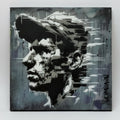 Neverwork – Head Study: Static Original Canvas