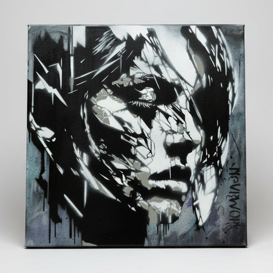 Neverwork – Head Study: Fractured Original Canvas